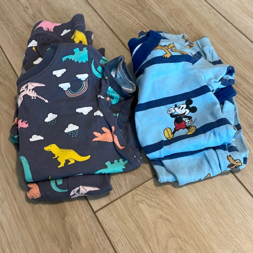 3/$15 - TWO pairs 4T pajamas